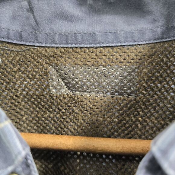 Columbia Shirt Mens XL Blue Button Down Up Plaid Vented Cotton Long Sleeve PHG - Picture 10 of 13